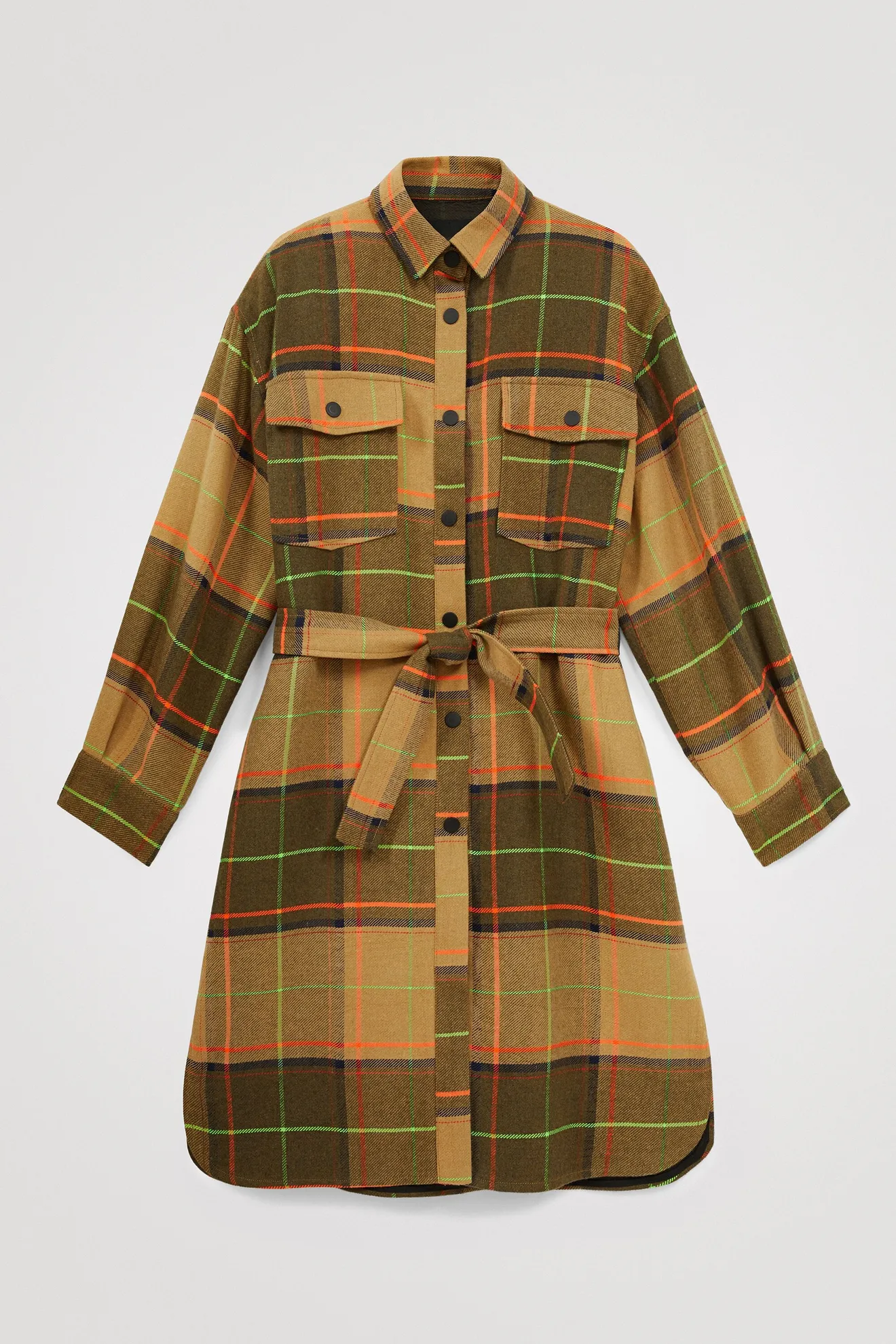 Abrigo largo tartán - Imagen 6