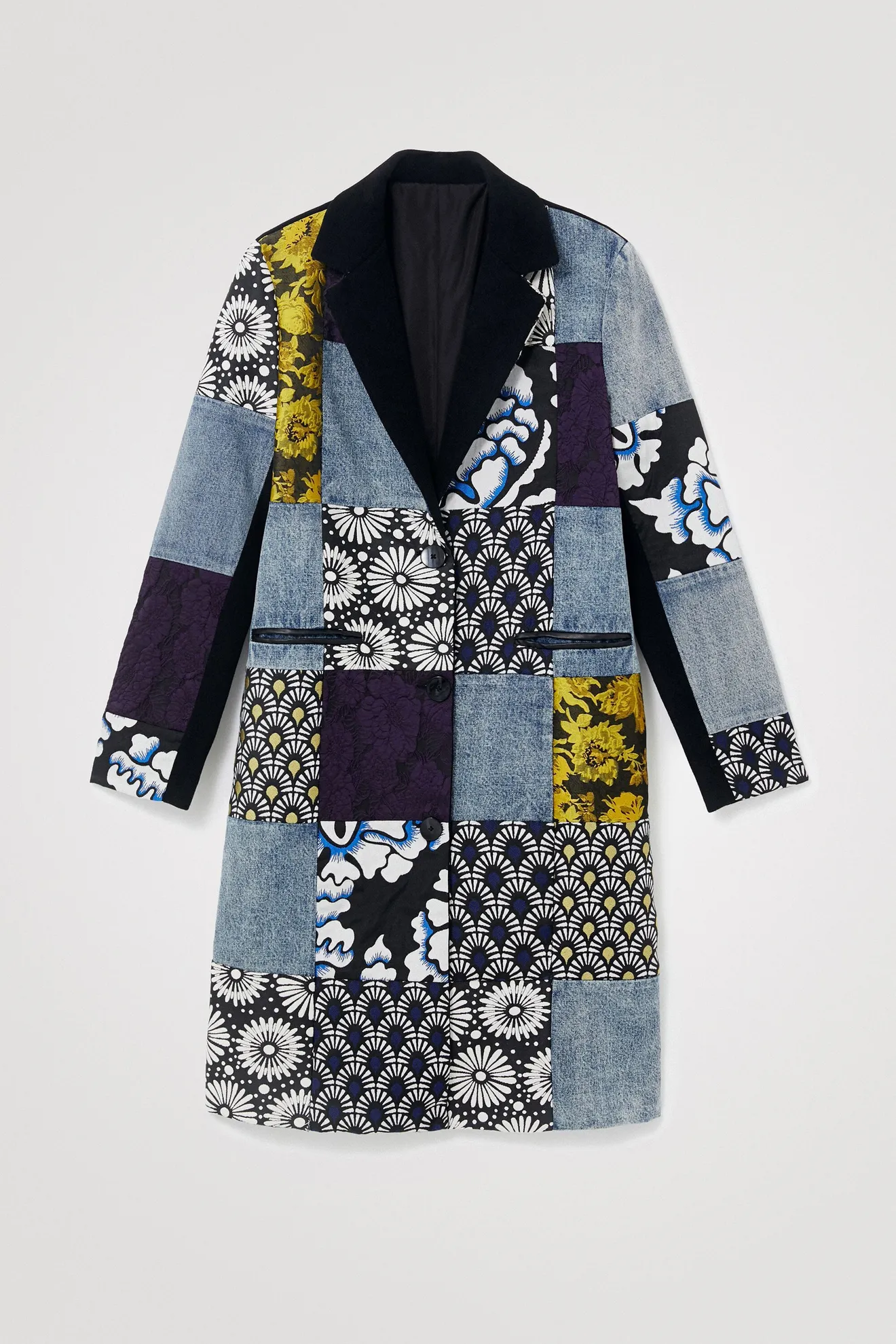 Abrigo patch denim - Imagen 6