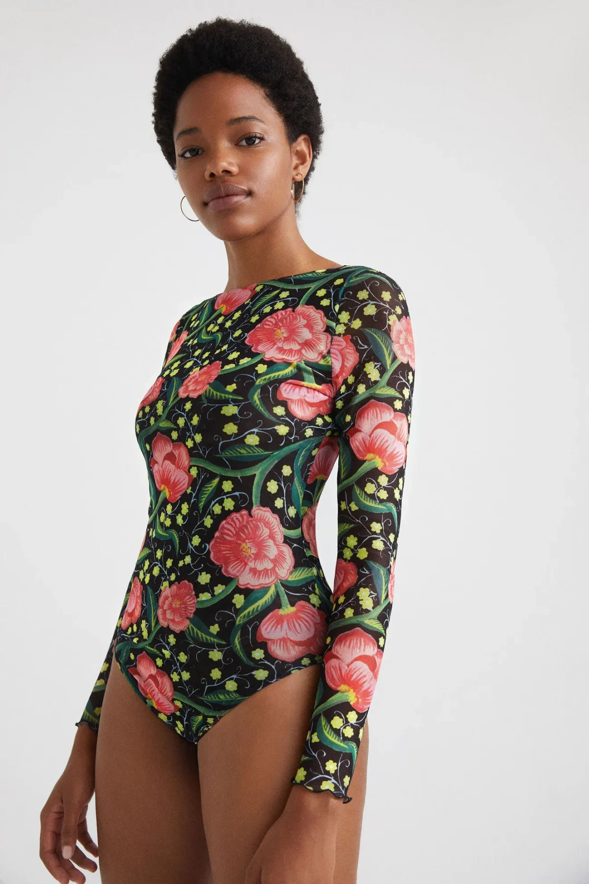 Camiseta slim floral - Imagen 3