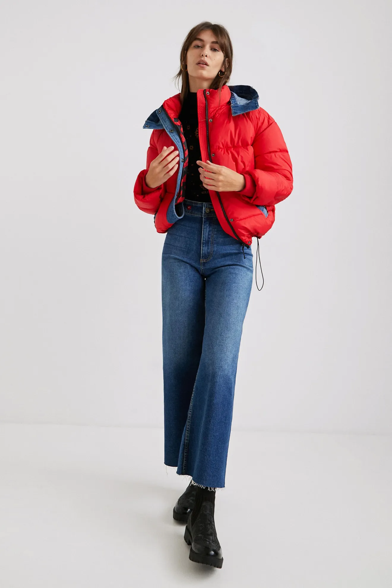 Chaqueta acolchada capucha - Imagen 3