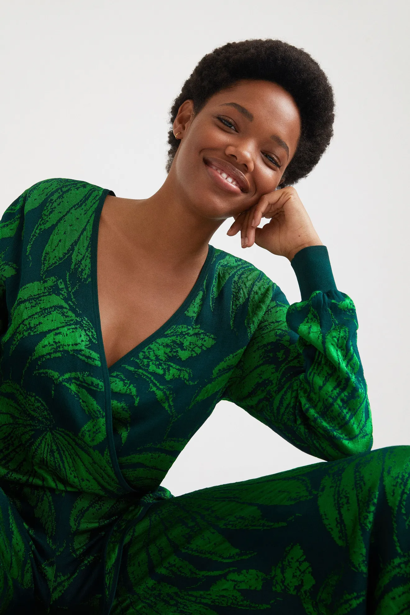 Jersey jacquard tropical - Imagen 4