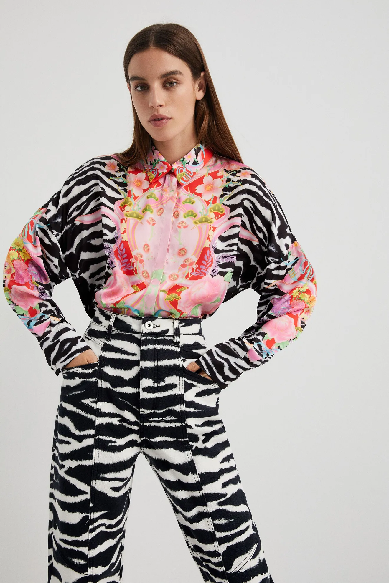 Pantalón estampado cebra - Imagen 3