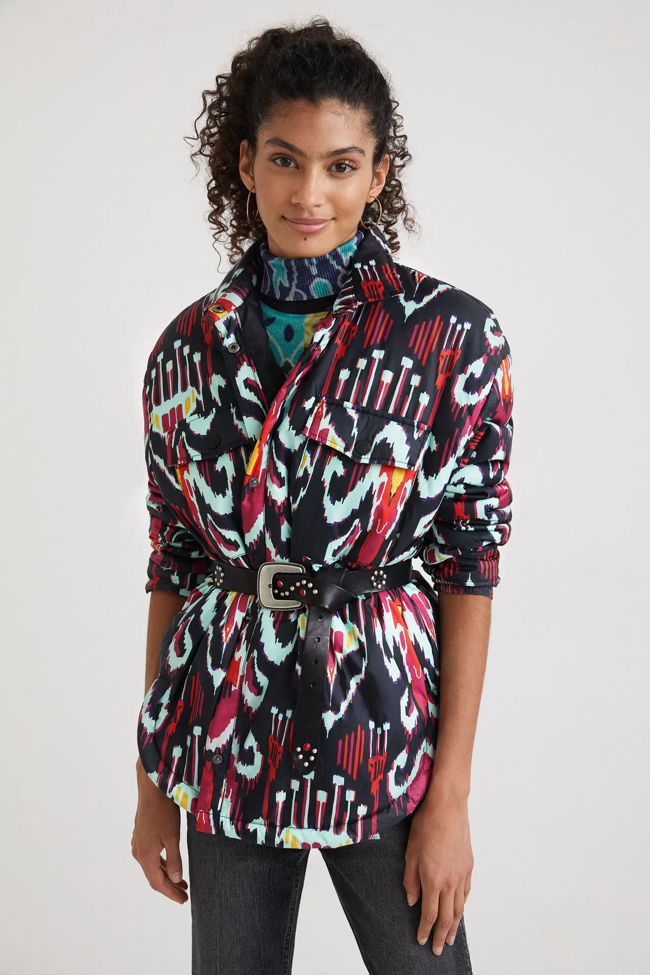 Sobrecamisa estampada