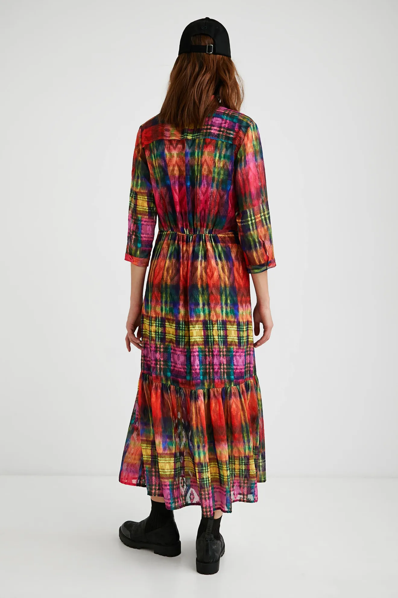 Vestido camisero midi - Imagen 5