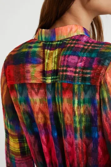 Vestido camisero midi - Imagen 6