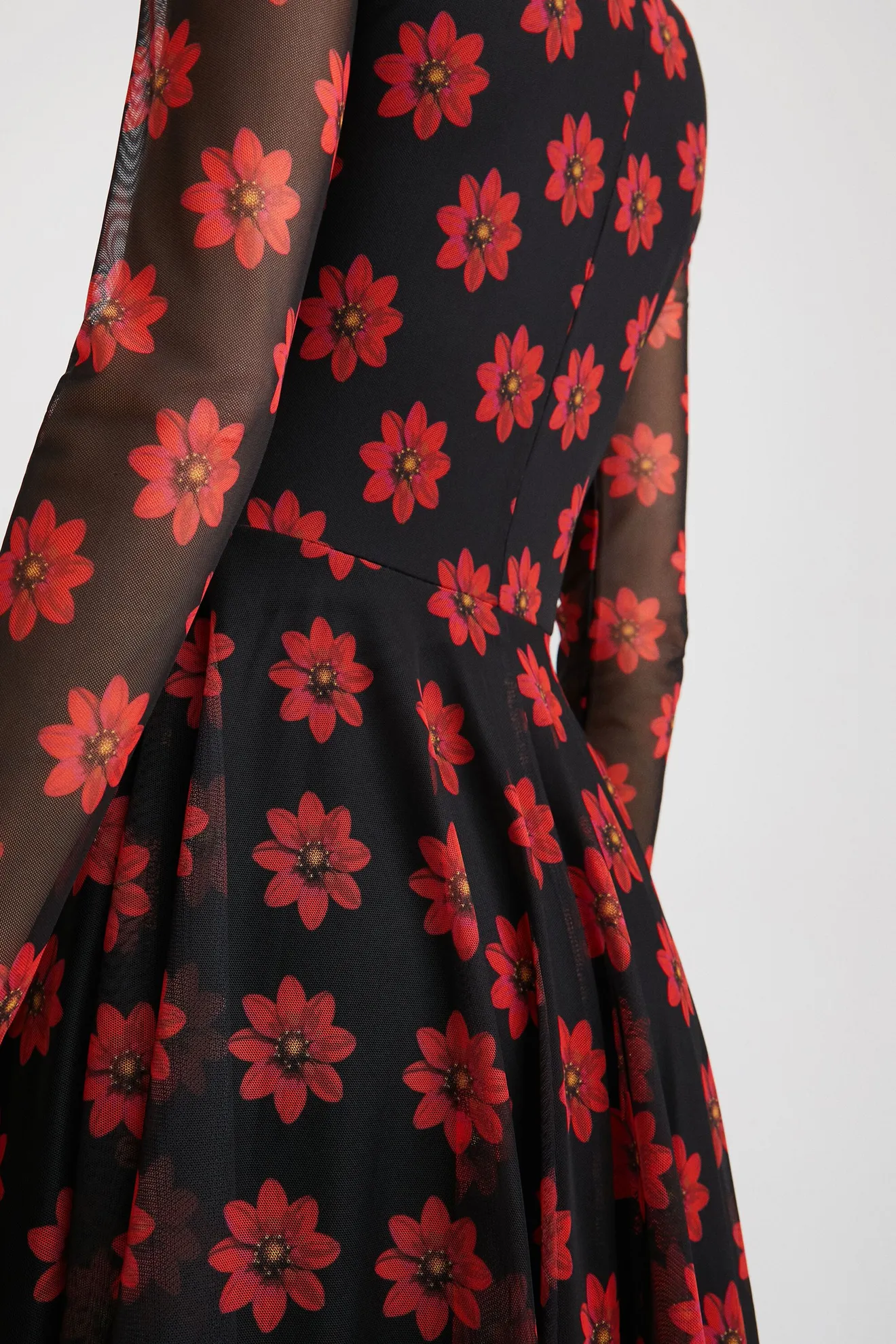 Vestido corto flores - Imagen 6