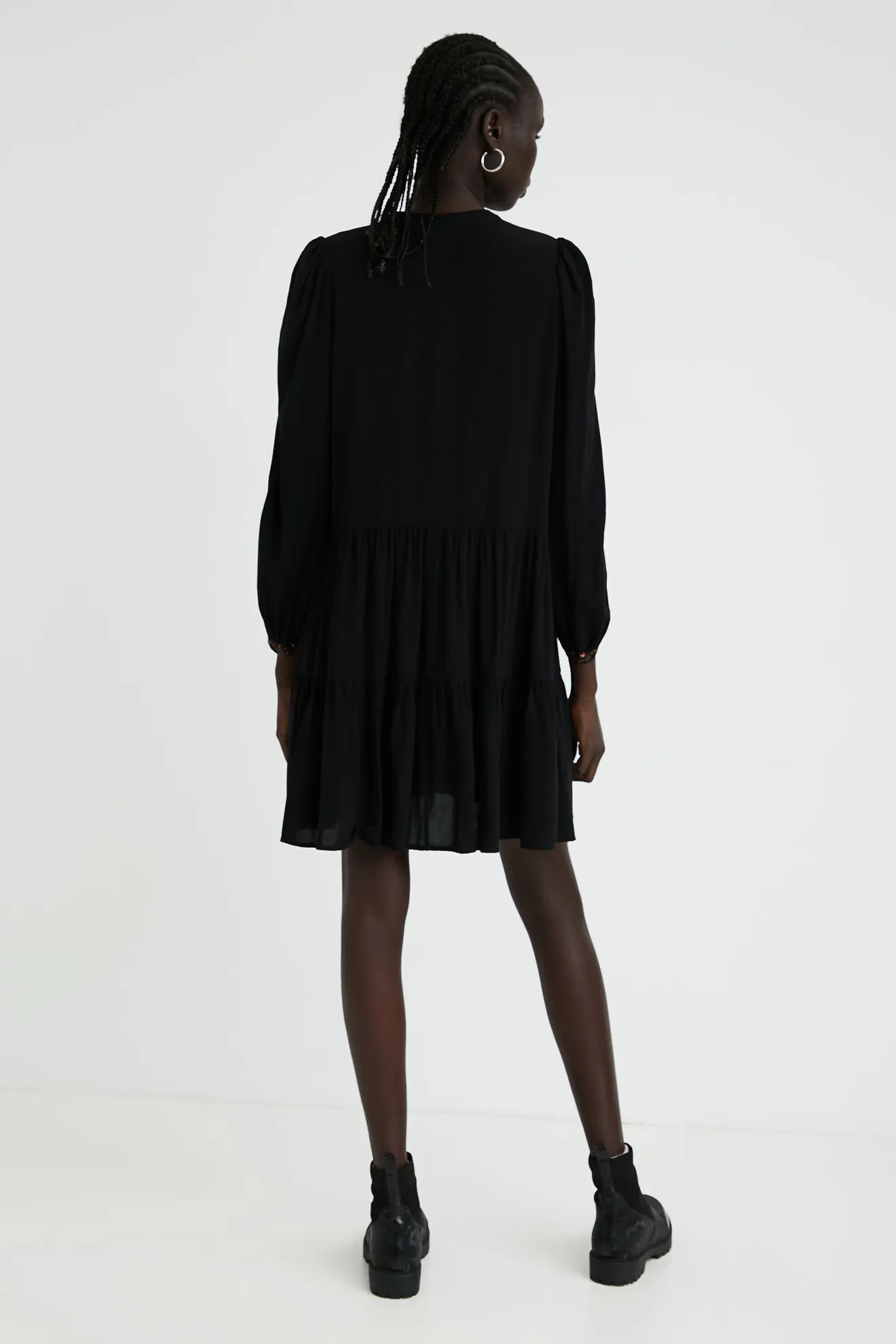 Vestido corto boho - Imagen 3