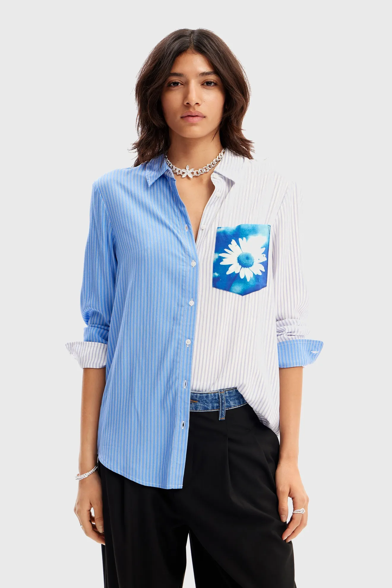 Camisa rayas bicolor