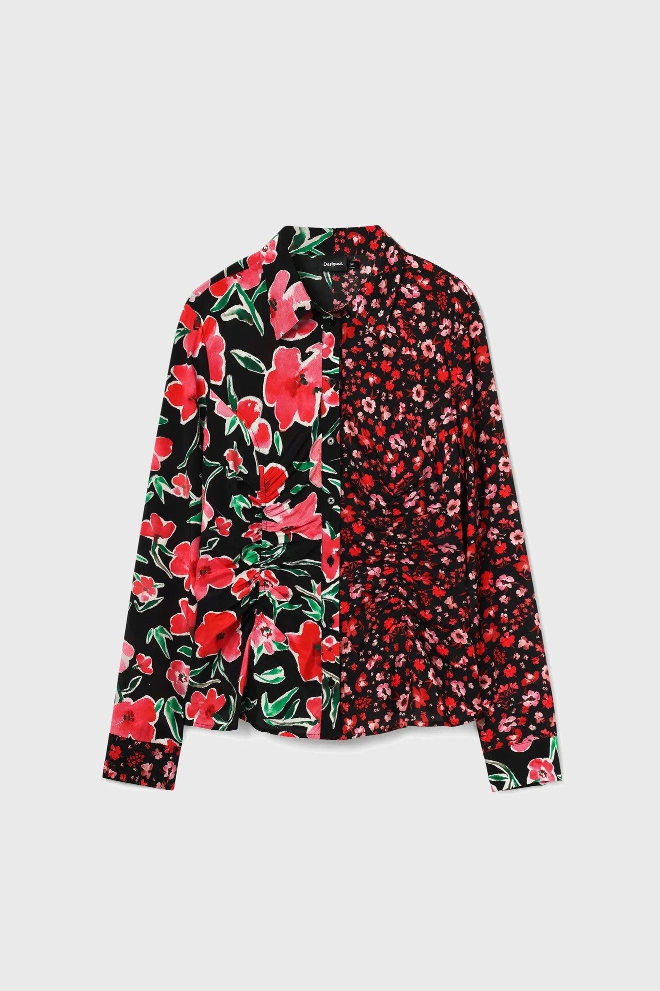 Camisa asimétrica flores - Imagen 6