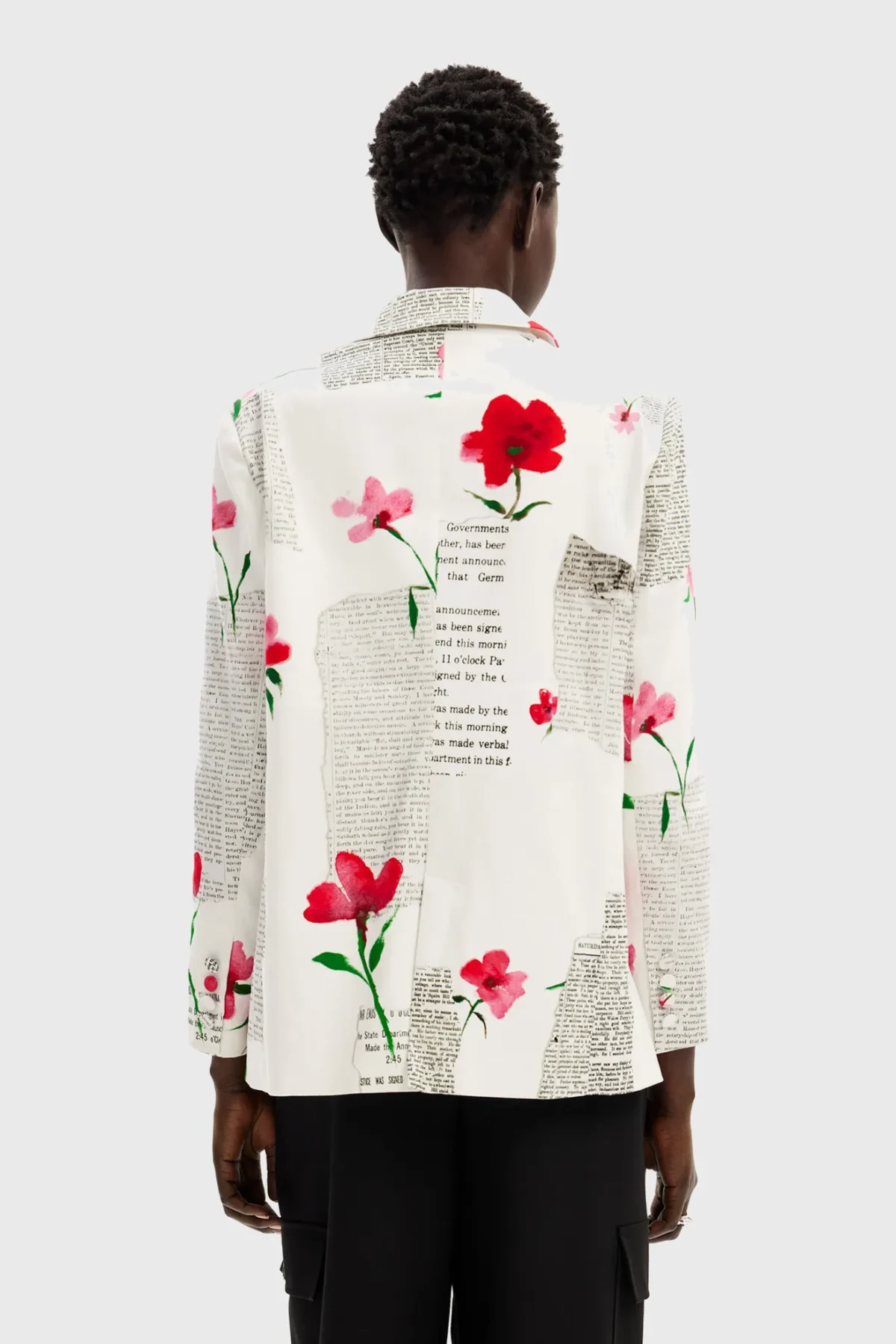 Chaqueta letras y flores - Imagen 4