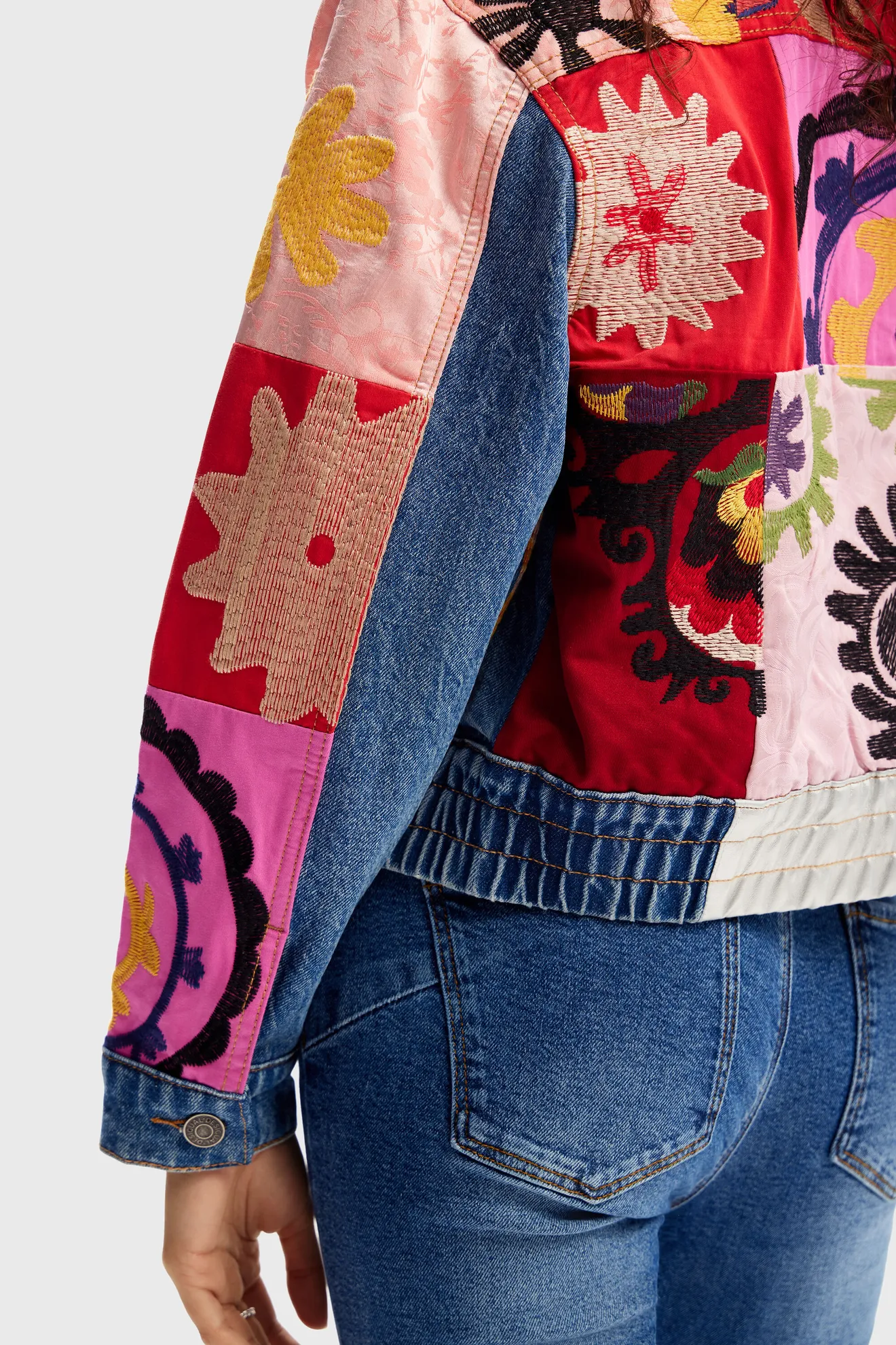 Cazadora mangas flores - Imagen 5