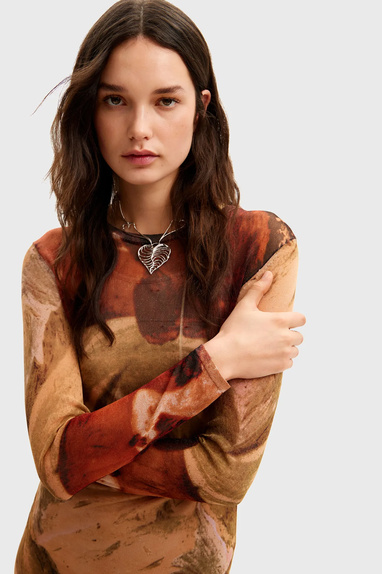 Vestido midi paisaje