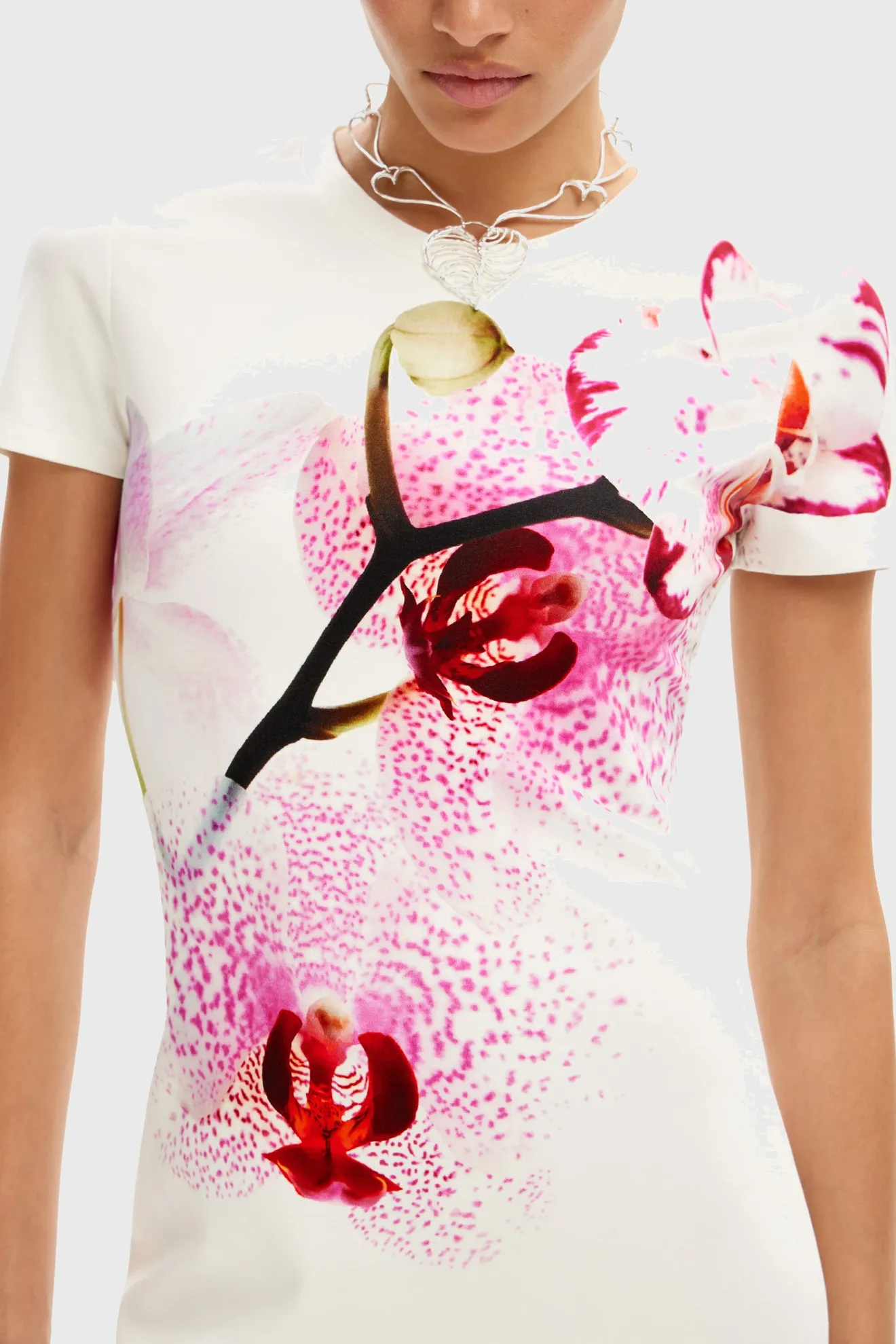 Vestido midi orquídeas - Imagen 4